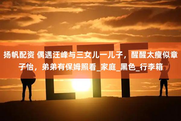 扬帆配资 偶遇汪峰与三女儿一儿子，醒醒太瘦似章子怡，弟弟有保姆照看_家庭_黑色_行李箱